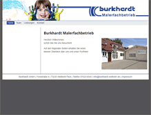 Tablet Screenshot of burkhardt-weilheim.de